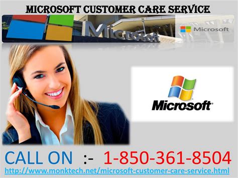 Does Microsoft Customer Care Service 1 850 361 8504 Provide The