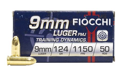 Fiocchi 9mm 124 Gr Fmj Training Dynamics 50box For Sale Online