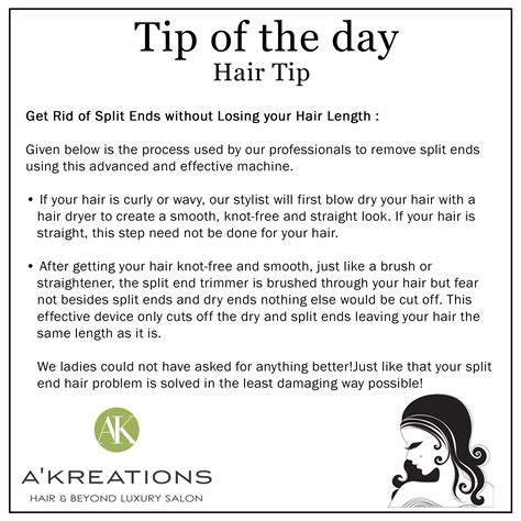Get Rid Of Split Ends Without Losing Your Hair Length Blog A’kreations Luxury Salon