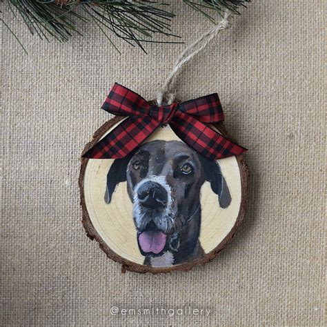 Personalized Hand Painted Pet Portraits Ornaments