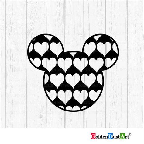 Love Mickey Svg Love Minnie Svg Love Disney Svg Mickey Head Etsy