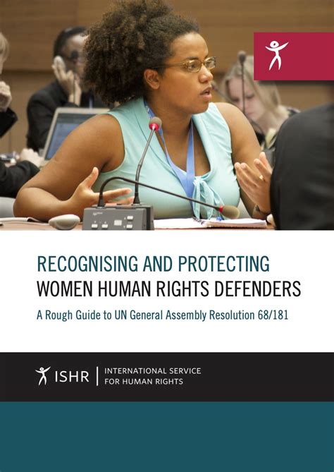 New Guide Recognising And Protecting Women Human Rights Defenders Ishr