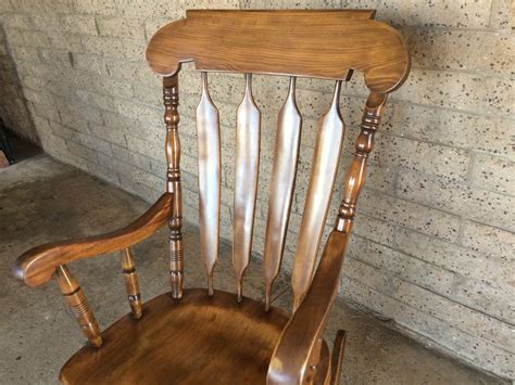 The chair has made in yugoslavia stamped onto the base crossbar. Vintage Solid Wood Rocker Rocking Chair Yugoslavia