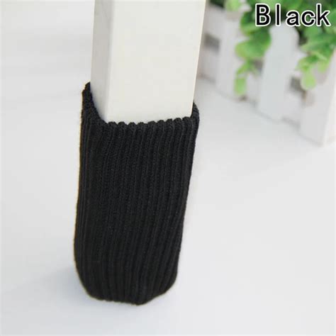 4 Pcs Lot Soft Protect Floor Knit Chair Cover Knitting Booties Table