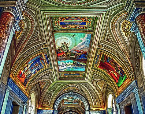 Always use flat paint on ceilings. Vatican Museum Religion Ceiling Art Painting Painting by ...