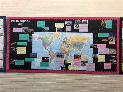 Classroom Wall Display Mapping Re Visualising Rers In A Worldly