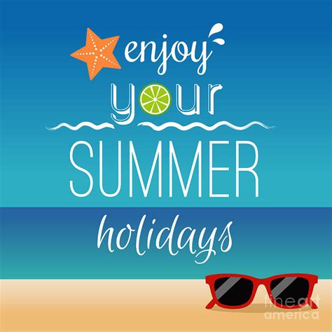 Summer Holidays Concept Digital Art By Piyanat Tetanang Pixels