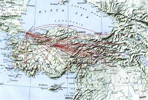 Turkish Airlines Flight Map