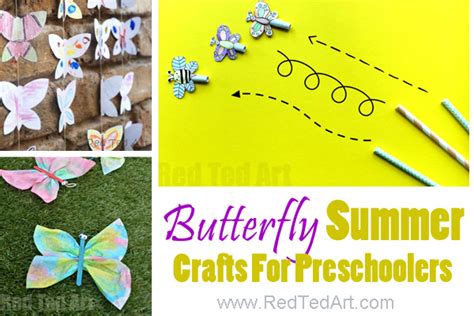 Butterfly Summer Crafts For Preschoolers Red Ted Arts Blog