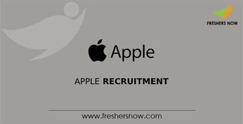 Apple Off Campus 2024 Recruitment Drive For Freshers