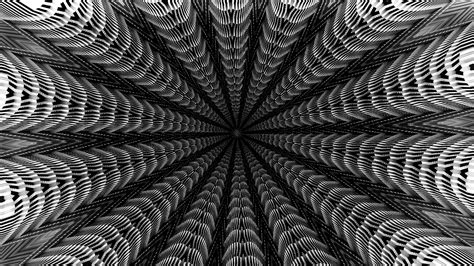 Black White And Silver Hyperspace Vortex Tunnel By Lonewolf6738 By