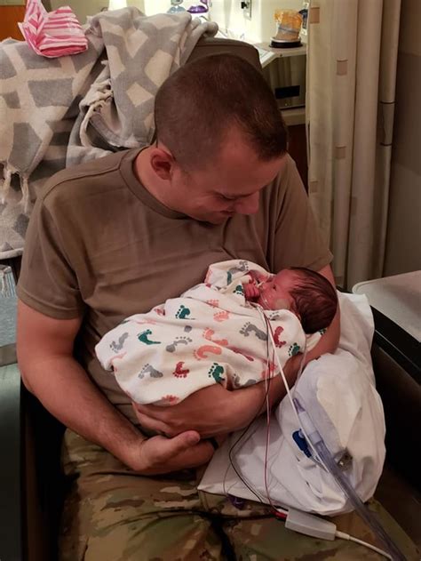 Soldier Husband Goes To Hospital To Surprise His Wife Visiting Preemie Twins In Nicu