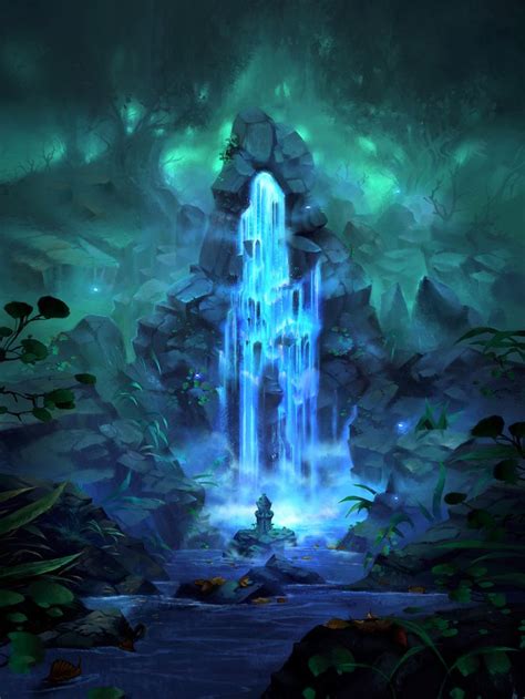 Artstation Sacred Well Nele Diel Sacred Well Fantasy Landscape