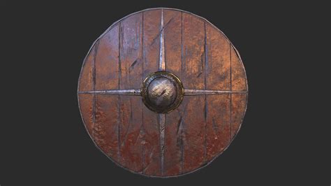 Artstation Viking Historical Shield Game Assets