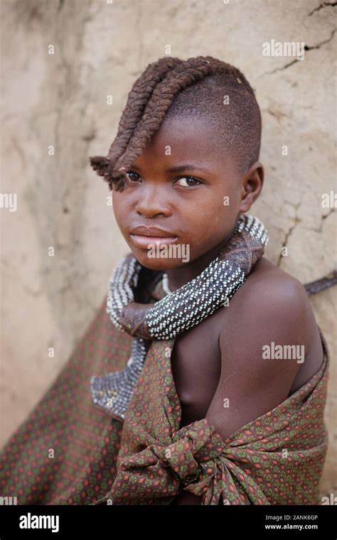 Himba Girl Kaokoland Namibia Stock Photo Alamy
