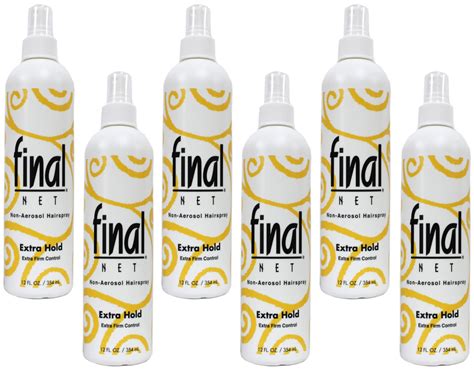 Final Net Hairspray Non Aerosol Extra Hold Unscented 12 Oz 6 Pack
