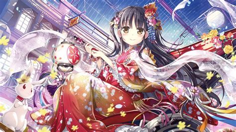 Anime Cute Girl Kimono 4k 260 Wallpaper