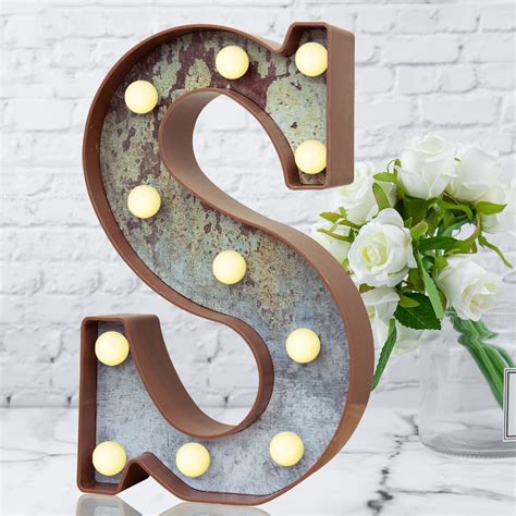 Buy Led Marquee Light Up Letters Industrial Vintage Style Lighted