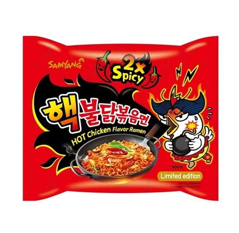 Samyang Buldak Hot Chicken Flavor Ramen 2x Spicy Flavor 5 Packs