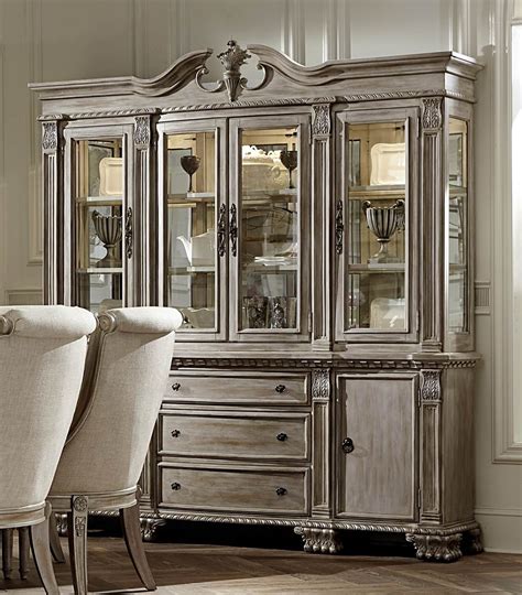Orleans Ii White Wash Buffet And Hutch From Homelegance 2168ww 50