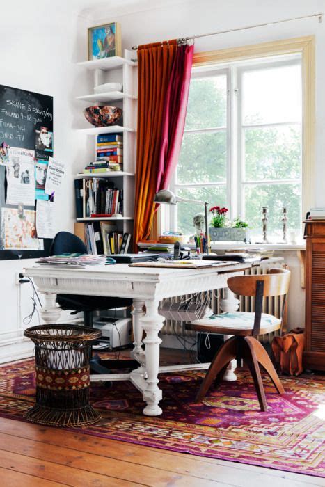 40 Floppy But Refined Boho Chic Home Office Designs Digsdigs