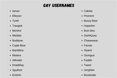 250 Clever And Witty Usernames For Gay Guys