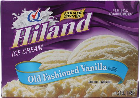 Old Fashioned Vanilla Ice Cream Hiland Dairy