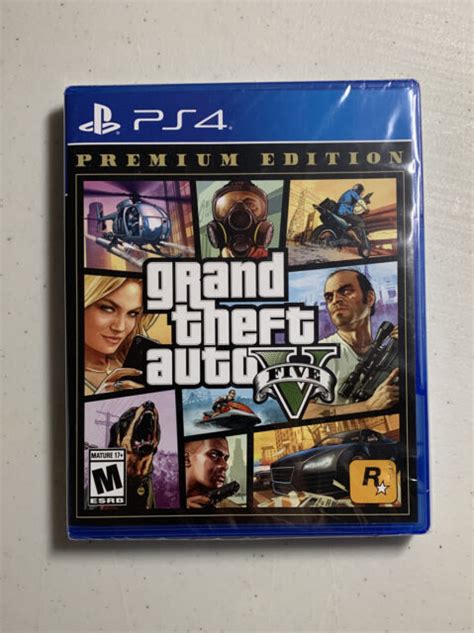 Grand Theft Auto V Premium Edition Sony Playstation 4 2013 Brand New