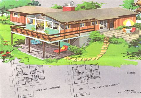 Mid Century Modern Ranch House Plans House Plans