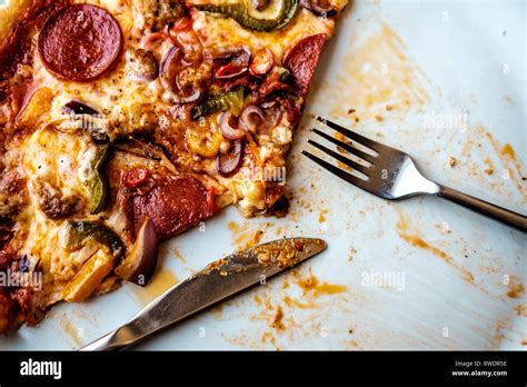 Half Eaten Pizza Hi Res Stock Photography And Images Alamy