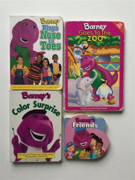 Barney Plays Nose To Toes Goes To The Zoo Color Surpsise Friends Books