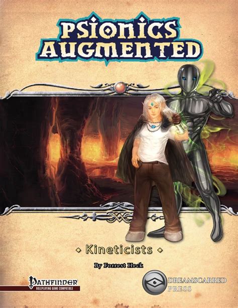 I wanted to make a pathfinder guide to help new players master some skills that will help you level up faster while training and input maximum. paizo.com - Psionics Augmented—Occult: Kineticists (PFRPG) PDF