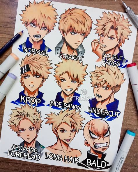 Bakugou Different Hairstyles Best Hair Style For You