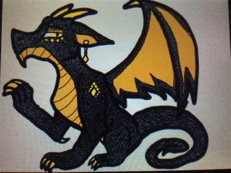 Black And Yellow Dragon Adopt Closed By Coolestdawg25 On Deviantart