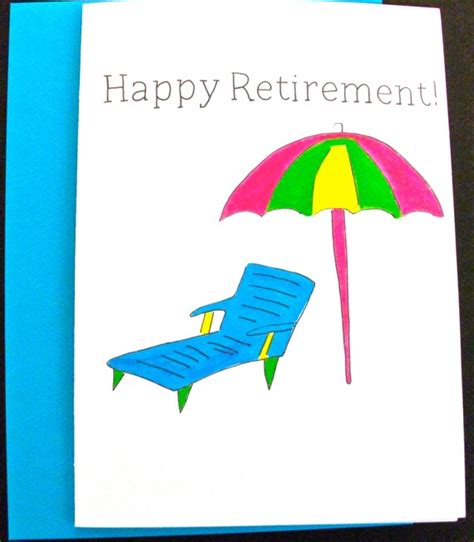 Items Similar To Handmade Greeting Card Happy Retirement