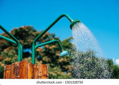 Open Public Outdoor Shower Fresh Tap Stock Photo Shutterstock