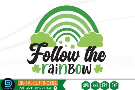 Follow The Rainbow Svg Graphic By Designistic · Creative Fabrica