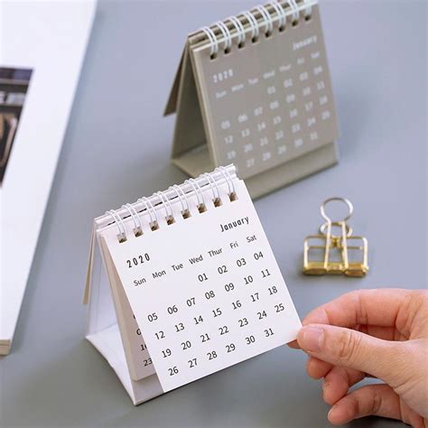 Mini Desk Calendar 2022 Standing Flip Calendar Deskwall Calendar For