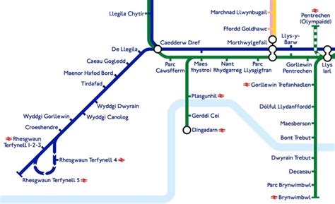 The London Underground Map Translated Into Welsh Last