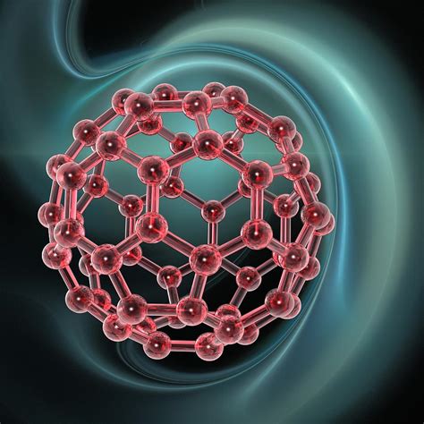 Buckyball Molecule Artwork 21 By Laguna Design