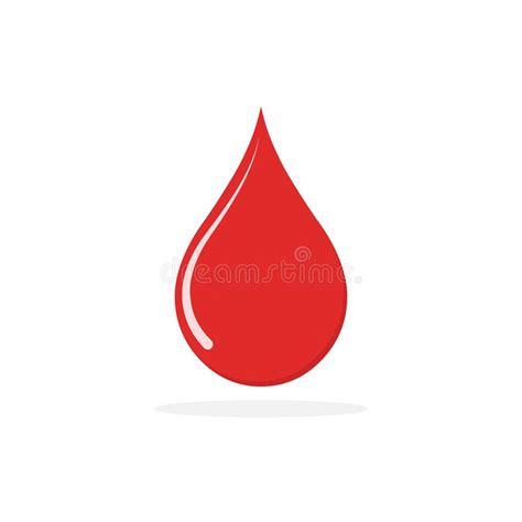 No Blood Drop Icon Blood Donation Is Prohibited Vector Illustration