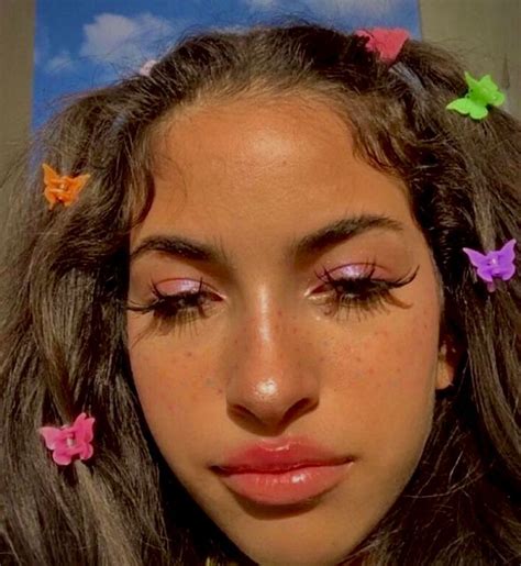 Soft Girl Vibes Summer Sun Sunny Golden Hour Selfie Butterfly Clips