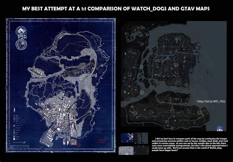 11 Comparison Of Watchdogs And Gta V Maps First Attempt Gaming