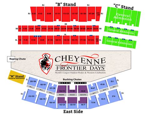 Cheyenne Frontier Days Seating Map