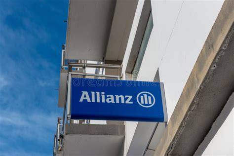 Allianz Insurance Logo And Text Sign Front Of Office Financial Services
