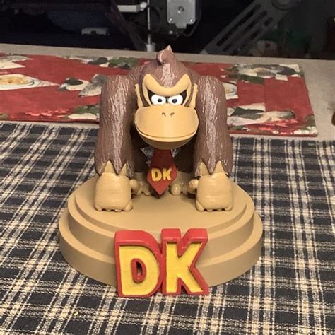 3d Printable Donkey Kong 3d Stl For Print Made With Ender 3 Pro ・ Cults