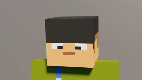 Blender Minecraft 2d Face Rig Test Proof Of Concept Youtube