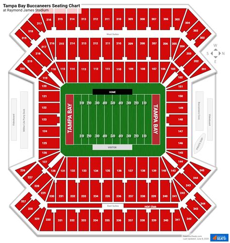 Tampa Bay Buccaneers Seating Chart With Rows