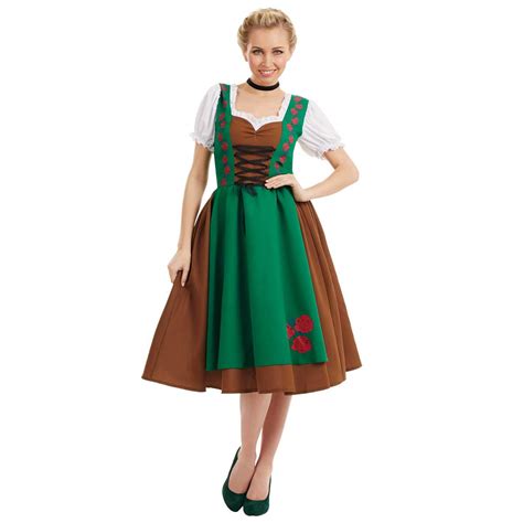 buy fun shack oktoberfest outfit women lederhosen women costume bavarian costume women dirndl