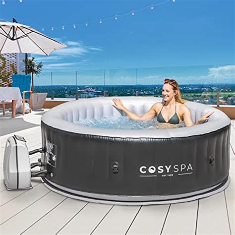 Cosyspa Inflatable Hot Tub Spa [2022 Model] Outdoor Bubble Hot Tub Zouz